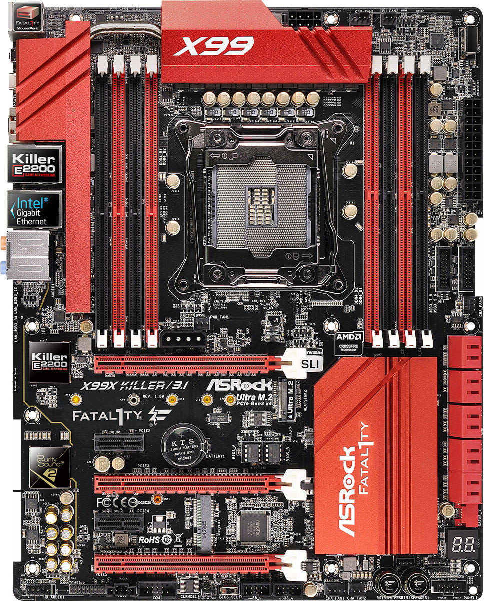 Asrock Fatal1ty X99X Killer/3.1 - Motherboard Specifications